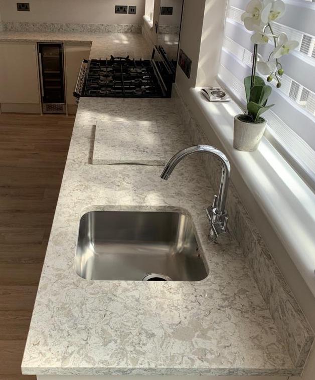 Undermounted sink